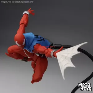 En stock MESS TOYS <span class=keywords><strong>Scarlet</strong></span> Hero <span class=keywords><strong>Spider</strong></span> PVC Battle Damaged Cloth Movable Figure Model Collection Gift Original Packaging - Product Image 4