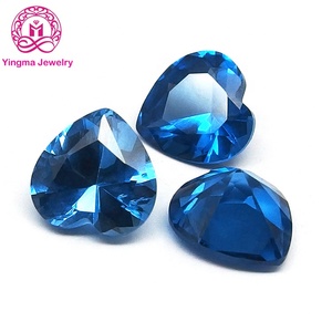 Phòng Thí Nghiệm Tạo Ra Blue Spinel Hình Trái Tim 119 # Spinel Đá Quý Màu Xanh Trái Tim - Product Image 1