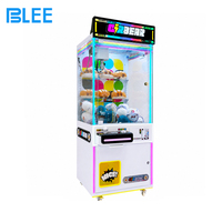 Machine à griffes à monnayeur, jeu d'arcade avec grue, éclairage LED arc-en-ciel, attrapeur de prix avec griffe pour parc d'attractions