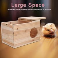 Hamster en bois personnalisé grande maison nid d'écureuil maison boîte d'élevage en bois pour Chinchilla