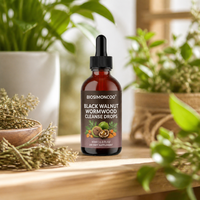 Gouttes d'armoise et de noix noires 60ml – Nettoyant naturel liquide, complément alimentaire végétalien