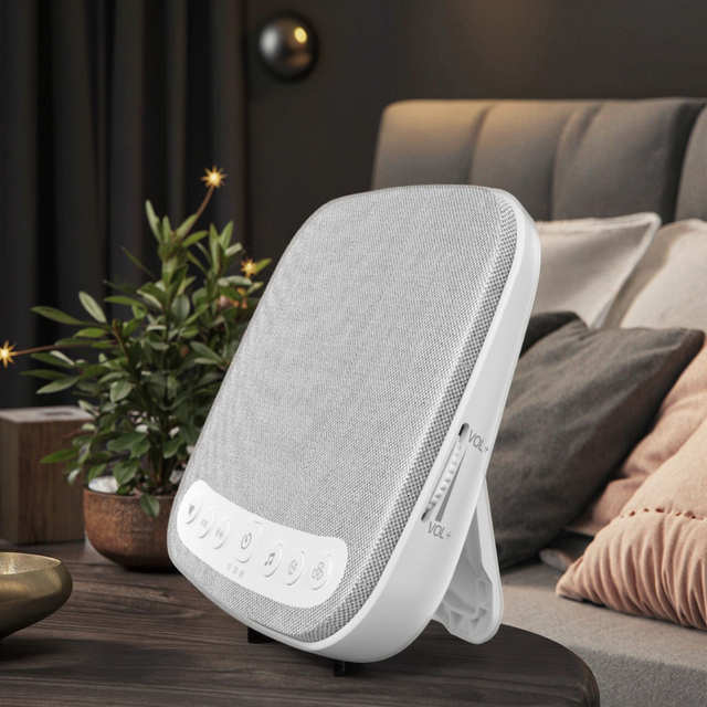 2024 Rechargeable Toddler Sleep Device Adjustable Relaxation White Noise Sleeping Machine Battery-Powered Soothing Sound for