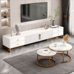 Mueble de TV de estilo minimalista suave de tamaño personalizado, mueble de TV de madera, mueble de sala de estar - Product Image 3