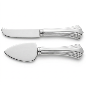 Juego de cuchillos para queso de 2 piezas, acero inoxidable, espátula para mantequilla, utensilios de servir, cubertería de cocina duradera, para uso doméstico - Product Image 1