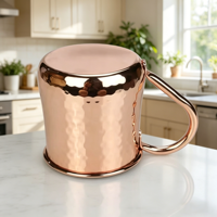 Mug en cuivre martelé en acier inoxydable CAMOL FACTORY 500 ml pour la maison, le bar, l'hôtel, avec logo personnalisé, couleur cuivre