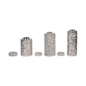 Vasi in ceramica con coperchio, contenitori testurizzati per decorazioni per la casa, soggiorno, camera da letto, set di vasi moderni - Product Image 3