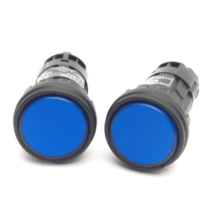 Gut Verkäuflich: Lagerbestand mit <span class=keywords><strong>2</strong></span> Stück Hw1pfqds24v Pilotleuchte, 22mm, Blau, 530V Lampe 1W, <span class=keywords><strong>Hwp</strong></span> für SPS, Versand per DHL/UPS - Product Image 1