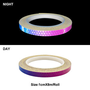 Autocollants de roue de <span class=keywords><strong>moto</strong></span> hautement réfléchissants pour jantes de voiture S Ruban réfléchissant arc-en-ciel pour vélo - Product Image 2