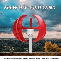 Système d'éolienne à axe vertical hors réseau Bessent NE-400R pour la maison, 200W 12V/24V, 5 pales, générateur de type lanterne, diamètre du rotor 0,9m