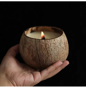 Handmade Natural Coconut Aroma <b>Candle</b> with Wooden <b>Wick</b> for Diwali Ramadan Holidays and Bars Wholesale Gift Coconut <b>Candle</b> - Product Image 3