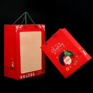 Nochebuena y otros clásicos festivos Ramo de ventana Caja de manzana Bolsa de regalo de Navidad Bolsa de compras de lujo - Product Image 2