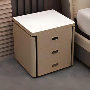 <span class=keywords><strong>Comodino</strong></span> Intelligente Multifunzionale con Frigorifero e Armadietto, Stazione di Ricarica e Luce LED, Tavolino Moderno per Camera da Letto - Product Image 5