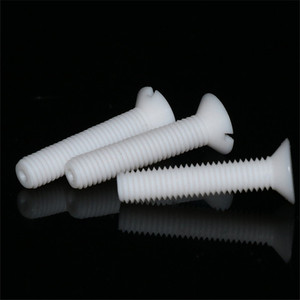 Customized Nylon Slotted Pan Flat Head Machine <b>Screw</b> M3 M4 M5 M6 X 16mm <b>Plastic</b> Slot Vountersunk Head <b>Screws</b> Bolts - Product Image 5