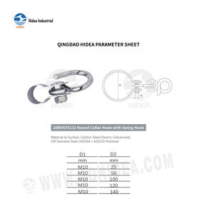 <span class=keywords><strong>Crochet</strong></span> à col rond avec <span class=keywords><strong>crochet</strong></span> pivotant en acier au carbone électrogalvanisé Acier inoxydable pour une flexibilité rotative et une connexion rapide sécurisée - Product Image 6