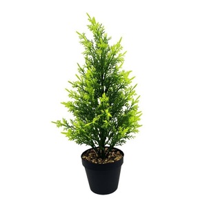 Arbre de Noël artificiel en pin et cyprès, bonsaï, ornement en <span class=keywords><strong>pot</strong></span> pour salon - Product Image 6