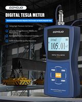 Magnetómetro portátil GOYOJO Medidor de Gauss digital con sonda de metal de alta precisión para medir la fuerza magnética y la polaridad