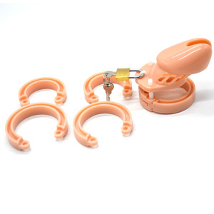 Dispositivo de castidade masculino, cb6000 fs faak impedir a masturbação do menino dispositivo de castidade curto de forma de dildo da carne para homens dispositivo de castidade - Product Image 6
