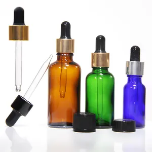 בקבוק שמן אתרי מיני זכוכית לדוגמא חינם לקוסמטיקה עם פקק טפטפת