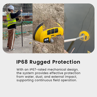 Penerima GNSS RTK A&I AR15 AR Base AL16 AR Laser Rover dengan IMU, Slot CM SIM, Presisi Tinggi untuk Survei Tanah, Peralatan Survei GPS