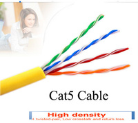 Cable LAN Cat5e/Cat5 UTP de 305m/100m en Caja de Fácil Extracción, 8 Conductores Sólidos CCA con Aislamiento de PE para Redes