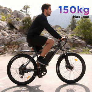 Bicicleta Eléctrica de 26 Pulgadas con Motor sin Escobillas de 350W, Frenos de Disco, Batería Extraíble de 36V, Modelo EB7, con Motor sin Escobillas de 350W - Product Image 2