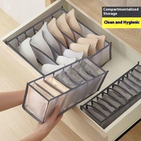 100% coton trois pièces sous-vêtements soutien-gorge et boîte de rangement pour jeans avec tiroir pliant organisateur en tissu durable