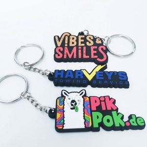 OEM Factory PVC Keychain Custom Full Color Embossed Key Chainscustom 2D 3D Soft PVC Rubber Keychain - Product Image 5