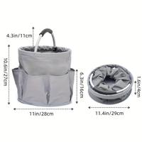 Panier de pique-nique pliable portable, panier à outils de jardin, panier à main extérieur, trousse de toilette de stockage de voyage, panier de rangement de jardin