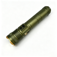 Lampe torche tactique en alliage d'aluminium rechargeable, lampe torche LED portative, utilisation en plein air, camping, randonnée, urgence