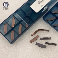 Lames de fraisage CNC TDC2 TDC3 avec revêtement PVD, outils de tournage en carbure pour le défonçage et le rainurage, inserts en alliage dur pour le tournage
