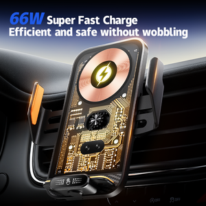 Productos Listos para Enviar, Accesorios para Automóviles, <span class=keywords><strong>Cargador</strong></span> Inalámbrico para Automóvil con Sensor Inteligente de Rotación y Carga Súper Rápida de 66 W para <span class=keywords><strong>iPhone</strong></span> 18 17 - Product Image 4