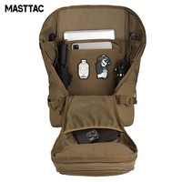 Sac à dos tactique urbain EDC MS7505 MASTTAC pour ordinateur portable, randonnée, chasse, trekking, en nylon imperméable, camouflage, système MOLLE