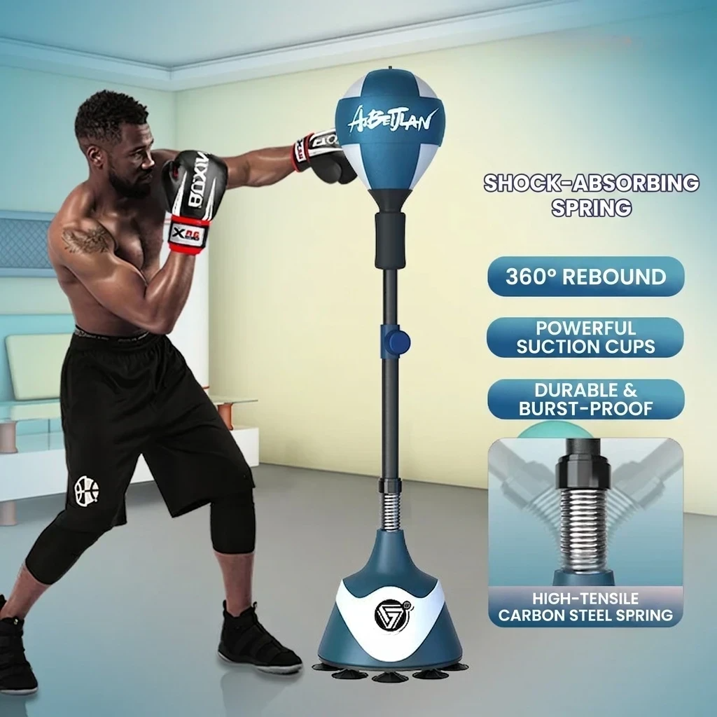 [Corona verde oscuro] Bola de velocidad de boxeo con resorte