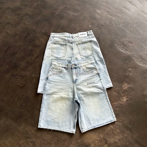 Factory Custom Denim <b>Shorts</b> Summer Casual Wear High Quality 100%cotton Vintage <b>Shorts</b> Men Wash Baggy Denim <b>Shorts</b> Design - Product Image 1