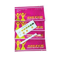 Produit Yoni, santé vaginale féminine, autotest, carte sœur, papier, bandelette de test d'équilibre du pH