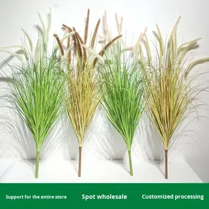 Plante artificielle en PVC souple, écologique, longue durée, pour décoration extérieure et intérieure, grande plante verte, fleur - Product Image 4