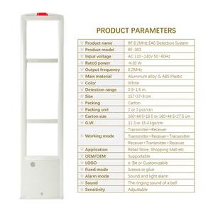 Sistema de Etiquetas Antirrobo con Detección de Seguridad EAS Personalizado, Sistema de Detección RF de 8.2MHz con Alarma para Tiendas Minoristas, Antena EAS para Comercios - Product Image 5