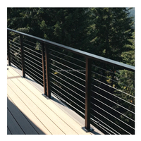 Reilbu Garde-corps de balcon à faible entretien, poteaux d'escalier, balustrade, garde-corps à câbles