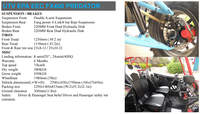 UTV sportif Fangpower Farmer 400cc de haute qualité, directement de l'usine, 4x2 côte à côte, 4x4 automatique pour les loisirs en sentier/dunes, UTV 4x4
