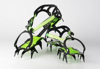 BRS-S1A Crampons à glace professionnels en acier au manganèse, 14 dents, imperméables, pour l'alpinisme