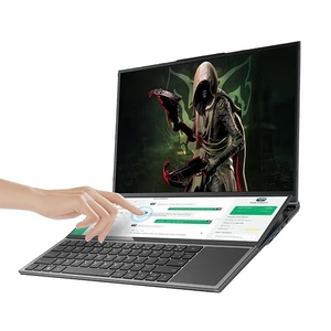 แล็ปท็อปเกมมิ่งจอคู่ 16 นิ้ว + จอสัมผัส 14 นิ้ว  Core I9-10885H I7-10750H 64GB 4TB โน้ตบุ๊คบางเฉียบ คอมพิวเตอร์เกมเมอร์ พีซี โน้ตบุ๊คเด็ก รุ่น C - Product Image 1