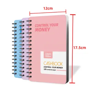 Custom Logo Notebook A5 A6 Notepad Magic Book Office Bookkeeping Book Spiral Book Paper Opp Bag Promotion Pink Diary 80 Sheets