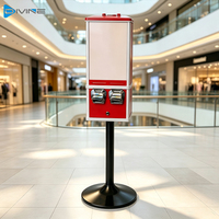 Dispensador de Pegatinas Mecánico de Fábrica, Máquina Expendedora Comercial para Parques de Atracciones, Máquinas de Tarjetas de Tatuajes, Soporte Opcional