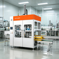 Machine d'emballage secondaire automatique et stable pour cartons, idéale pour l'emballage de produits en bouteille, en conserve et en boîte
