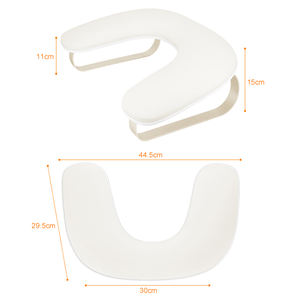 ที่พักแขนโต๊ะทำเล็บสีขาวสุดหรูที่วางแขนแบบถอดได้ที่วางแขนแบบหนังพร้อมขาสีทองสำหรับเล็บ - Product Image 5