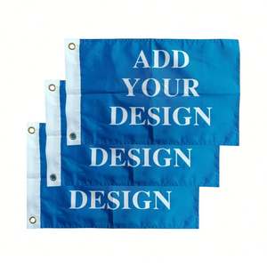Drapeaux de bateau personnalisables 3 pièces 12x18 pouces/30x45cm, double face, impression numérique, petits drapeaux personnalisés pour la navigation - Product Image 4