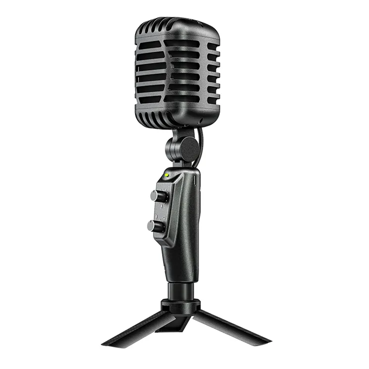 AMACEX 5 star new product wired with usb retro microphone Professional Usb Microphone Retro Desktop Microphone