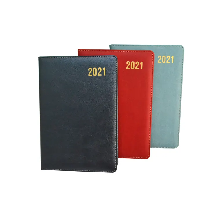 OEM A5 Hardcover PU Planner Agenda 2024 diario Notebook Planner per regalo