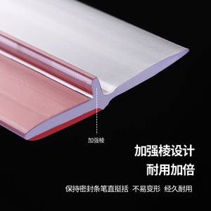 FaSoLa Door Bottom Seal Strip Transparent Soundproof Windproof Waterproof Insect Proof For Bedroom Door Sealing - Product Image 2