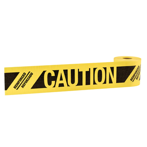 Caution And Danger Warning <b>Tape</b> Yellow Red 2 In Width Polyethylene Hazard Safety <b>Tape</b> - Product Image 2